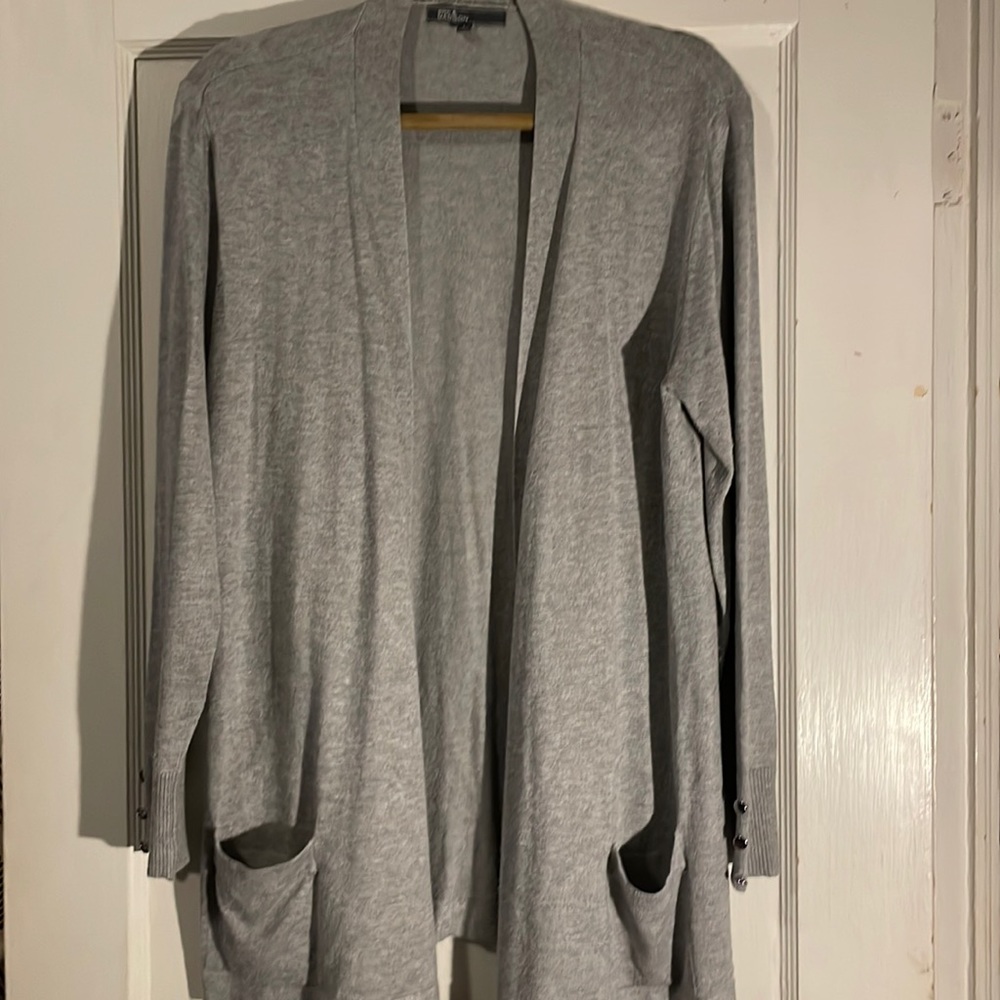 Light gray classic cardigan